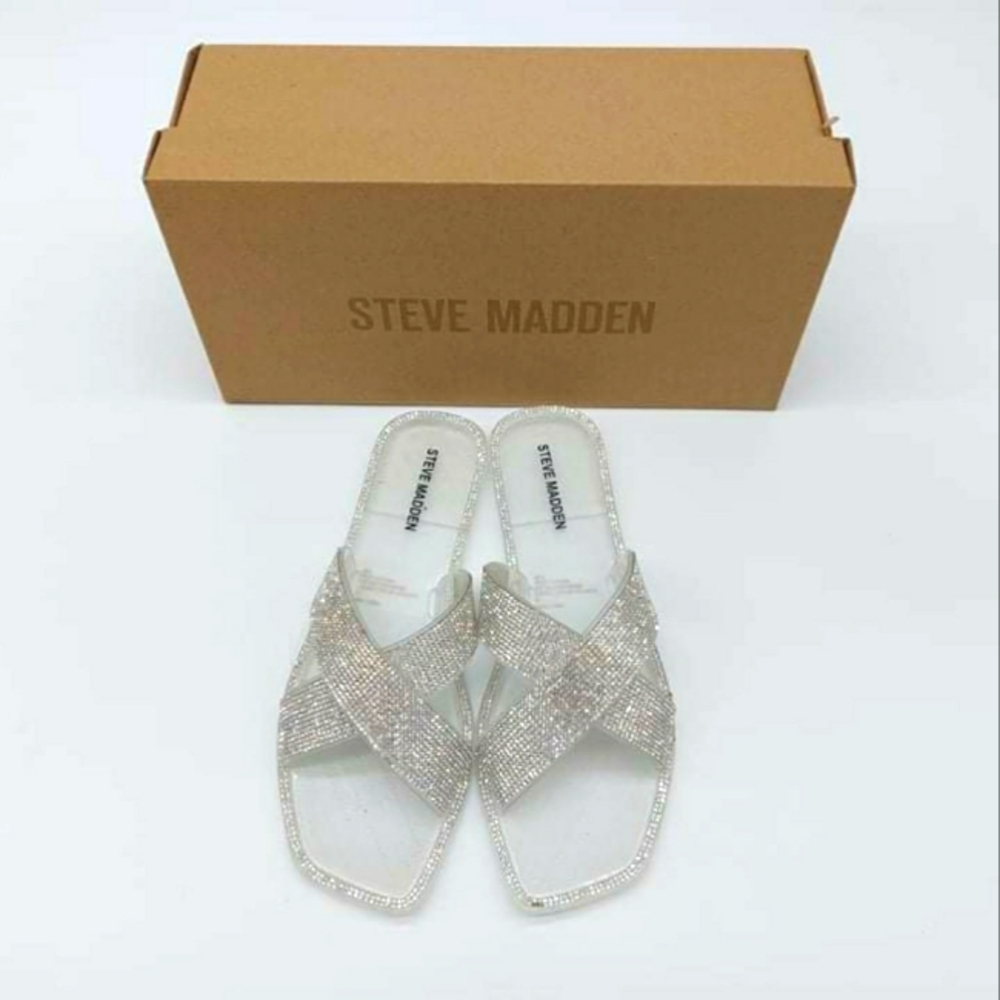 Steve Madden Rhinestone Flat Sandal
